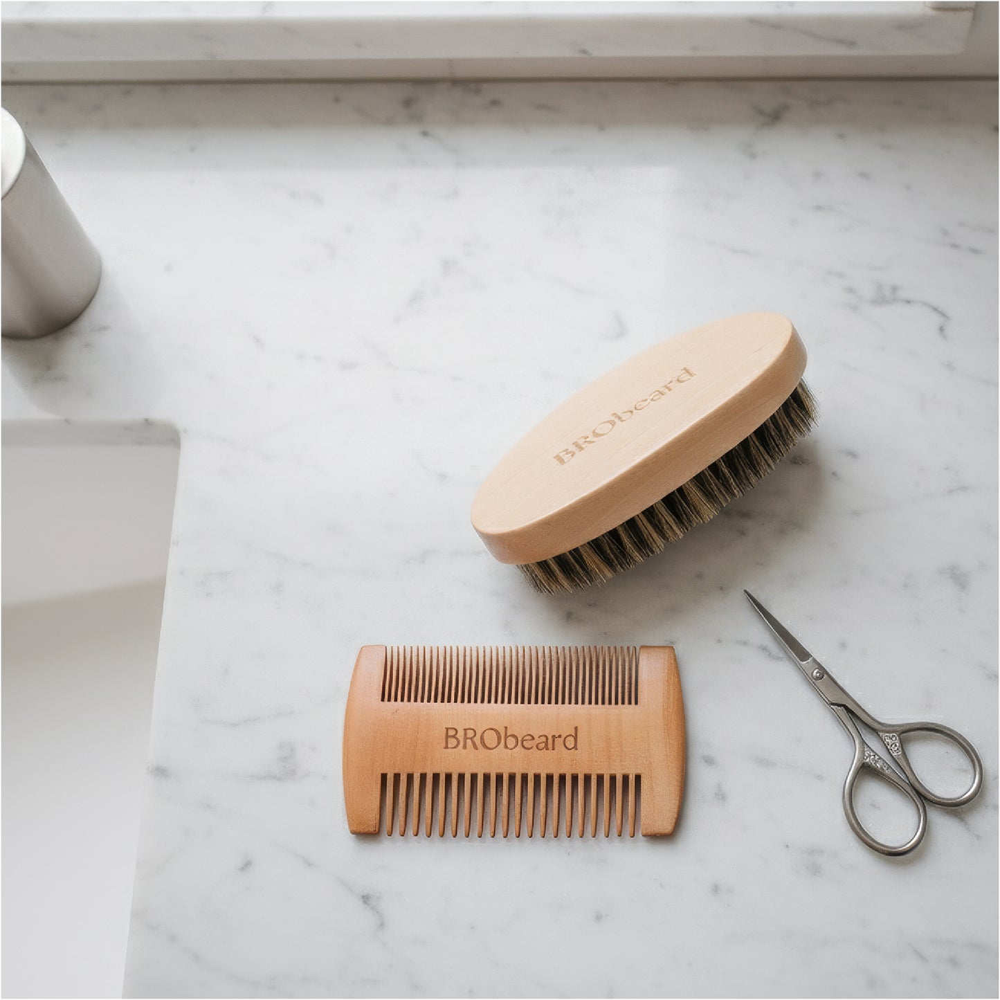 Beard Comb & Beard Brush Set