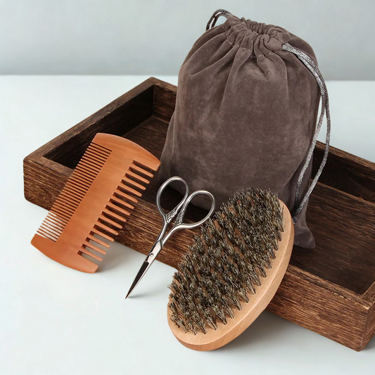 Beard Comb & Beard Brush Set
